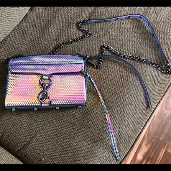 Rare NWOT Rebecca Minkoff Mac Hologram Iridescent - Picture 4 of 17
